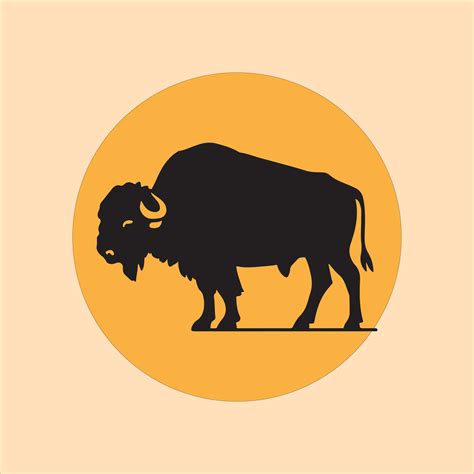 buffalo silhouette illustration 46528909 Vector Art at Vecteezy