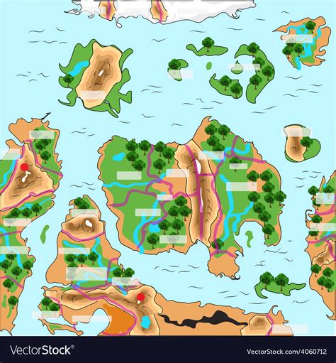 Game map Royalty Free Vector Image - VectorStock