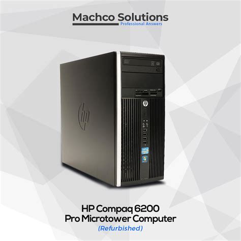 HP Compaq 6200 Pro Micro Tower Computer Unit Refurbished Machco