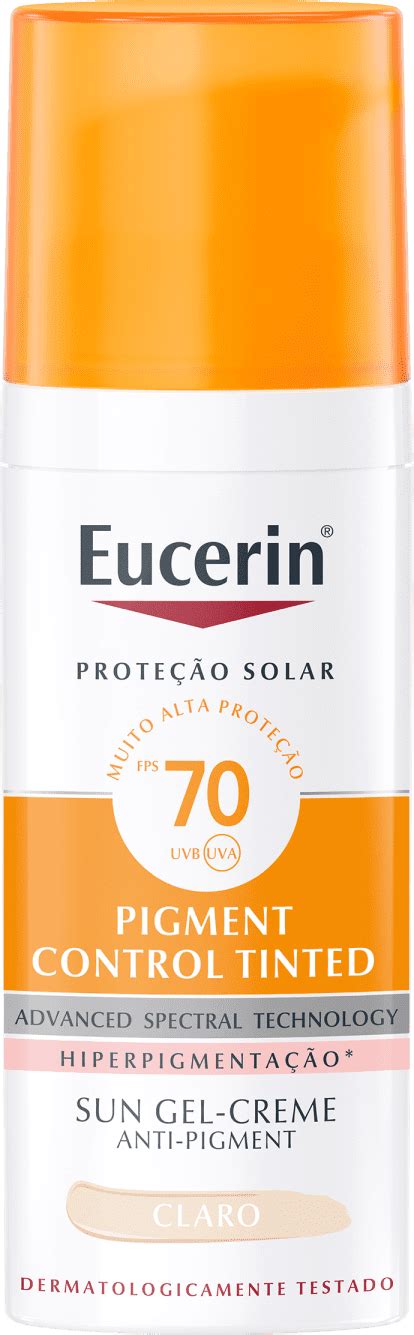 Protetor Solar Eucerin Sun Pigment Control Tinted FPS70 Beleza Na Web