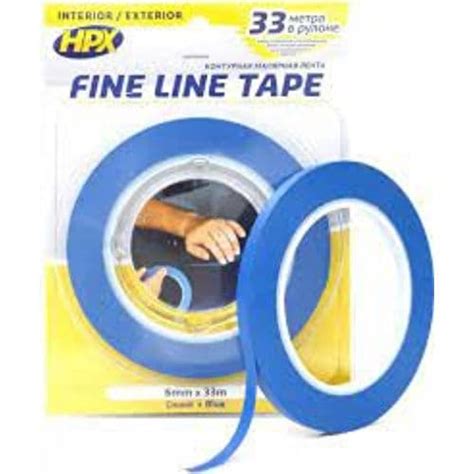 Hpx Fine Line Tape Blue 6mm X 33m