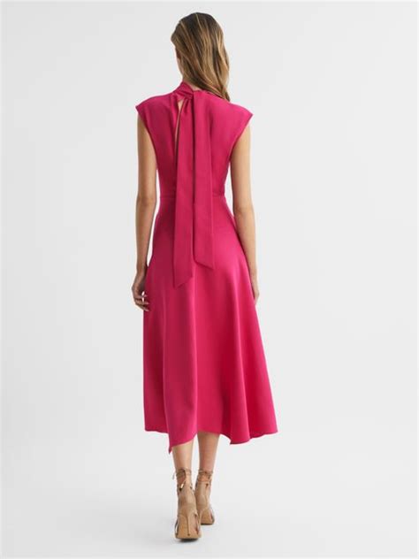 Reiss Livvy Open Back Midi Dress REISS USA