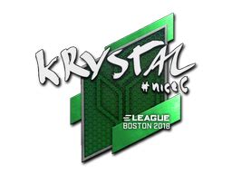 Sticker KRYSTAL Gold Boston 2018 CSGOSKINS GG