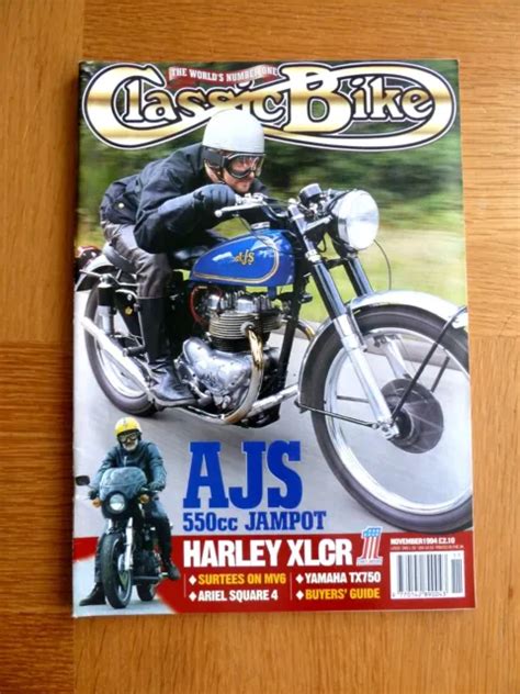 Classic Bike Magazine Nov 1994 Ajs 550 Jampot Harley Xlcr Ariel Square 4 £5 00 Picclick Uk