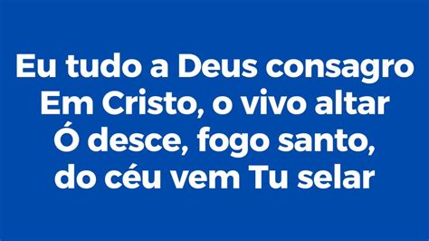 Hino Harpa Crist Desce Fogo Santo Instrumental Youtube