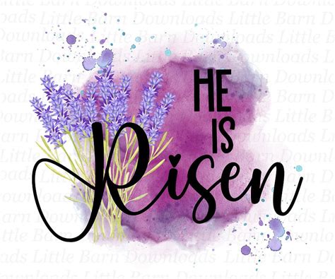 He is Risen PNG Easter Clipart Easter Sublimation Graphics - Etsy UK