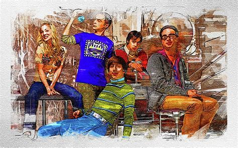 My Tv Show The Big Bang Theory Kaley Cuoco Penny Jim Parsons Sheldon Cooper Kunal Nayyar Raj