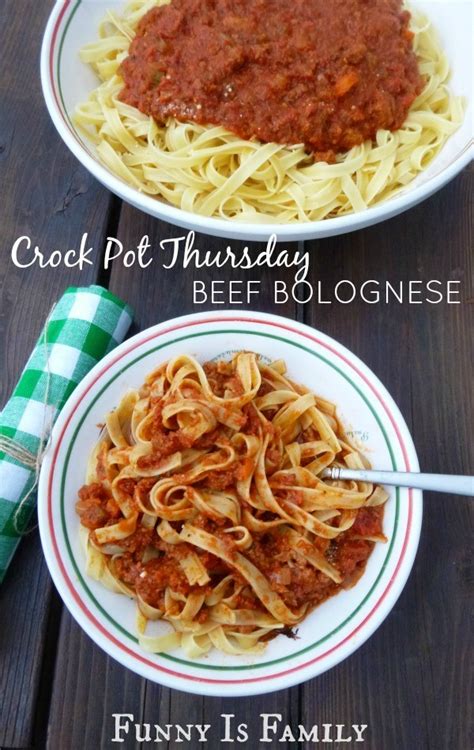 Crock Pot Beef Bolognese