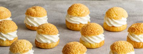 Petits choux chantilly craquelin à la cassonade la Perruche