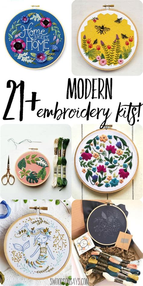 Best Modern Embroidery Kits For Beginners Modern Embroidery Kit