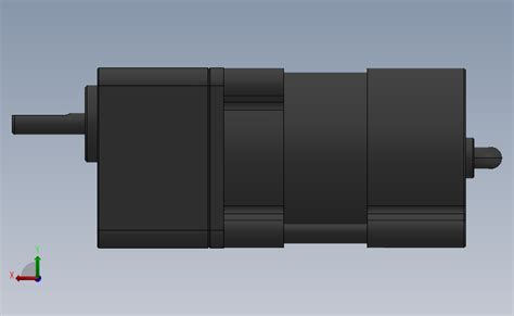 伺服电机及减速机收带电机asmsolidworks 2011模型图纸下载 懒石网