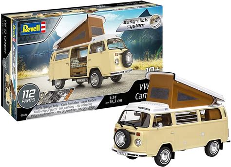 Revell 07676 VW T2 Camper Modellbausatz mit Easy Click System für 16 59