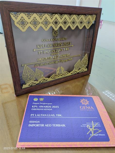 The Best AEO Importer Award 2023 - Lautan Luas