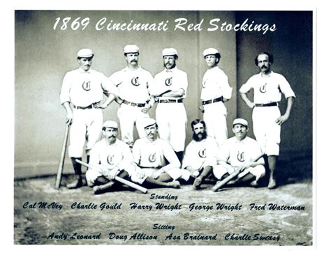 1869 CINCINNATI RED STOCKINGS 8X10 TEAM PHOTO BASEBALL HOF OHIO USA MLB