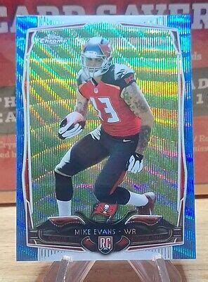 Topps Chrome Blue Wave Refractor Mike Evans Rc Tampa Bay