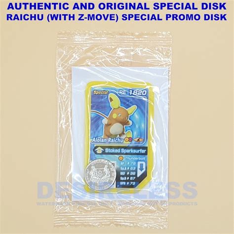 Authentic Pok Mon Ga Ol Raichu Original Special With Z Move Promo Disk