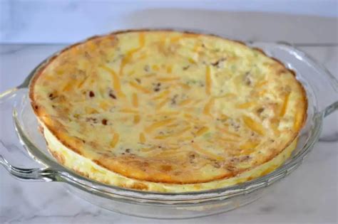 Bacon Cheddar Crustless Quiche With Cottage Cheese This Delicious House