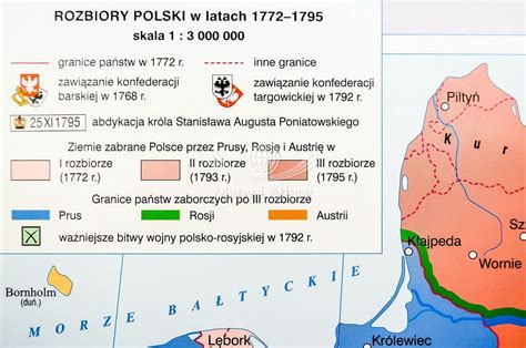 Rzeczpospolita Obojga Narod W Mapa Cienna