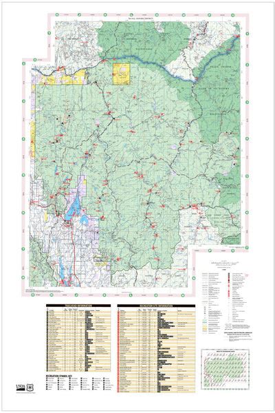 Payette National Forest McCall Ranger District Forest Visitor Map 2013 ...