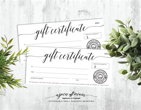 Logo Personalized T Certificates Personalized T Etsy