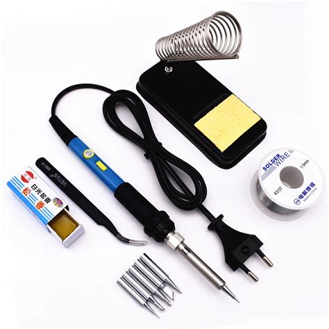 Electric Soldering Iron Kit 60W 220V Adjustable Temperature With Power