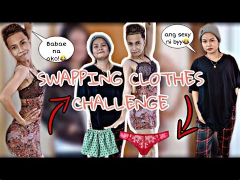 SWAPPING CLOTHES CHALLENGE - YouTube