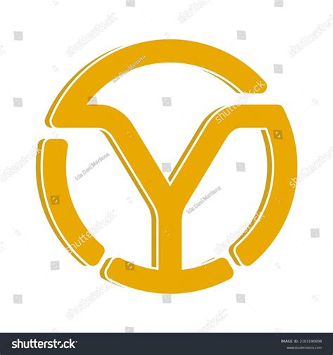 Initials Ys Logo Yellowstone Vector Stock Vector (Royalty Free ...