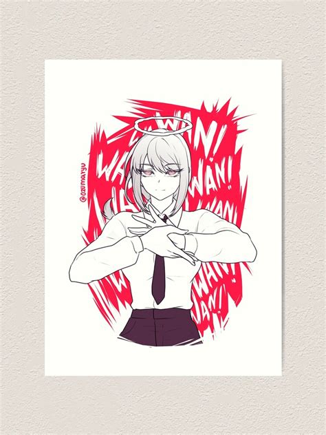 Makima Chainsaw Man Art Print For Sale By Ozumaryu Redbubble