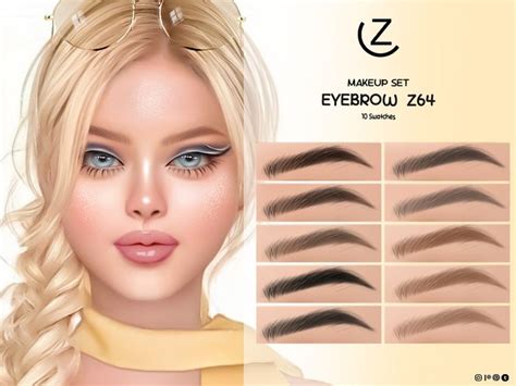 Zenx Makeup Set Eyebrow Z In Sims Body Mods Sims Cc