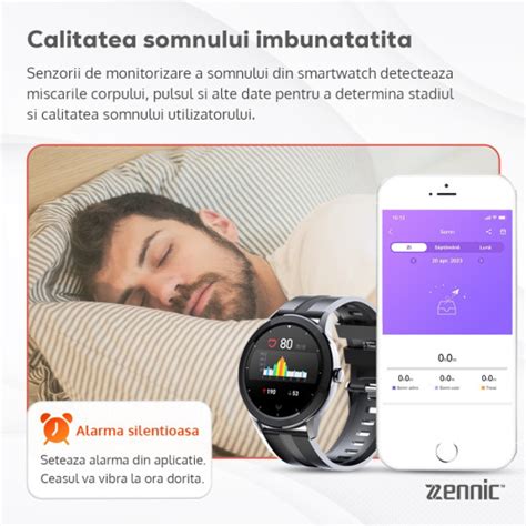 Ceas Inteligent Smart Watch Si Bratara Fitness In Zennic Gloryfit