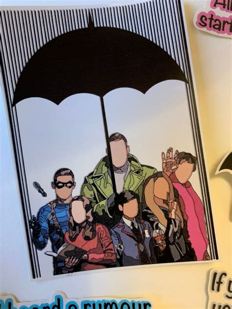 The Umbrella Academy Inspired Stickers 11 Pieces Etsy