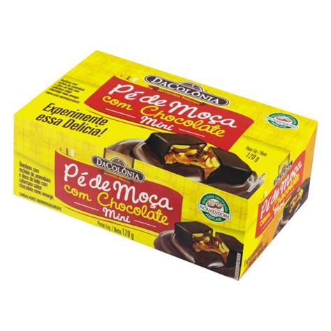 Mini Pé de Moça Chocolate DaColônia Caixa 120g Sonda Supermercado