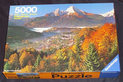 AUTUMN IN THE ALPS 5000 Piece Ravensburger Jigsaw Puzzle 60x39