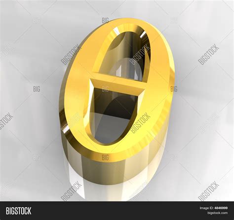 Theta Symbol Gold Image & Photo (Free Trial) | Bigstock