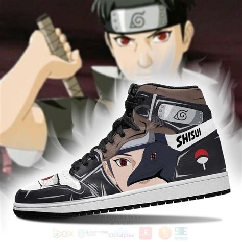 HOT Uchiha Shisui Sharingan Eyes Anime Naruto Air Jordan High Top Sneaker Express Your Unique