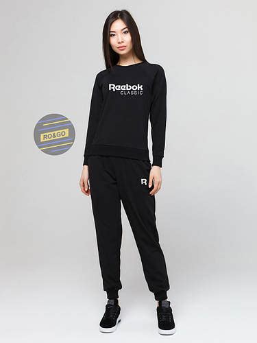 Спортивный костюм женский Reebok Classic, рибок Черный, L (ID ...