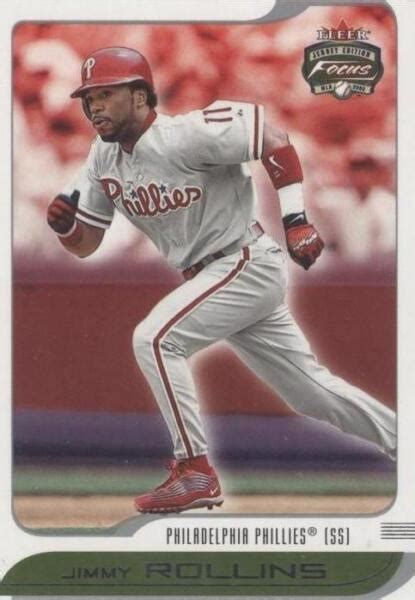 Fleer Focus Jersey Edition Jimmy Rollins For Sale Online Ebay