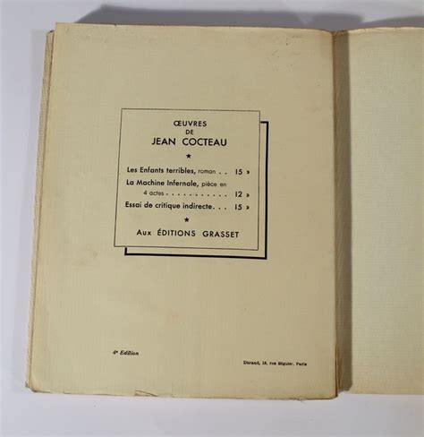 Jean Cocteau 61 Dessins Les Enfants Terribles 1935 Grasset Kaufen Auf