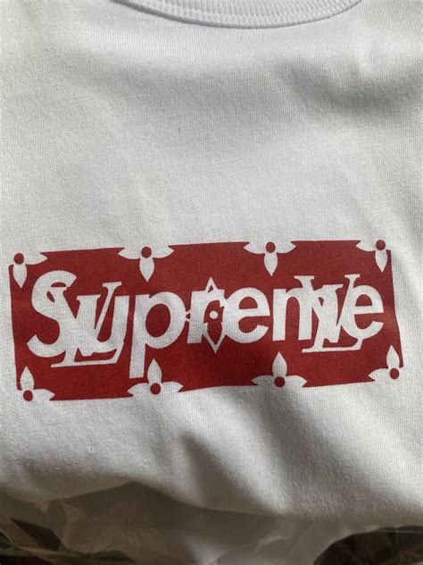 Authentic Ss17 Supreme Lv Louis Vuitton Box Logo Tee Shirt Size Small Ebay