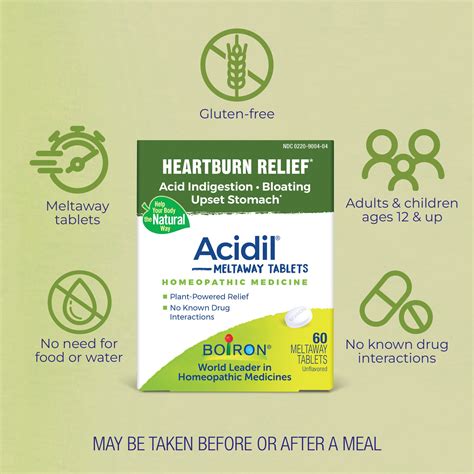 Acidil For Heartburn Relief Boiron USA