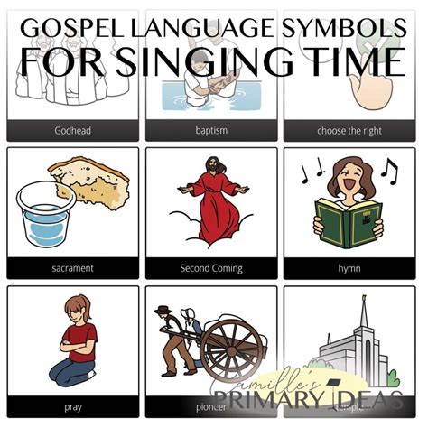 Gospel Language Symbols For Singing Time Camilles Primary Ideas