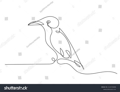 Bird Line Art Drawing Simple Bird Stock Vector (Royalty Free ...