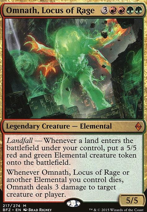 Omnath Locus Of Rage Battle For Zendikar Modern Card Kingdom