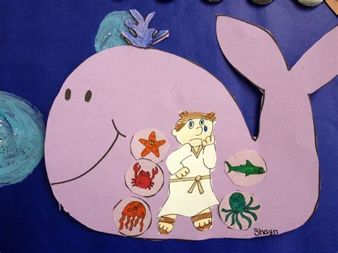 Jonah And The Whale - Paper Craft - SundaySchoolist