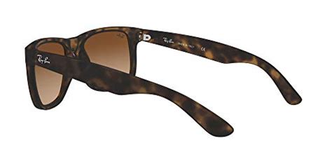 Ray Ban Rb4165 Justin 710 13 55m Rubber Light Havana Brown Gradient