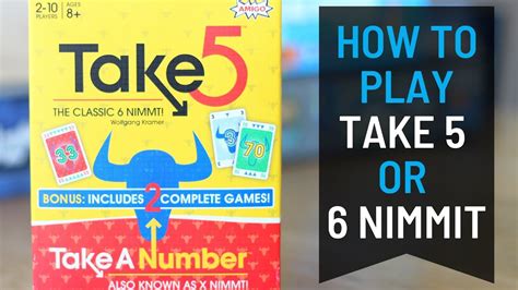 How To Play Take 5 Or 6 Nimmit Card Game In Under 5 Minutes YouTube