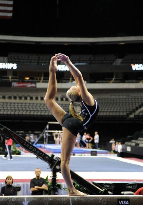 Nastia Liukin On Beam In Training At 2012 Us Olympic Team Trials