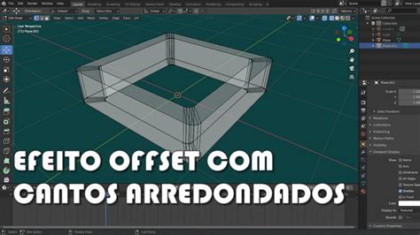 Blender D Efeito Offset Cantos Arredondados Youtube