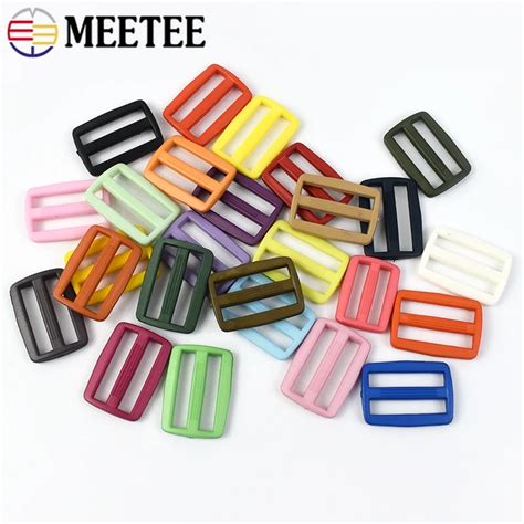 Meetee Plastic Nylon Tri Glide Fivelas Para Cintas Mochila Fivela De