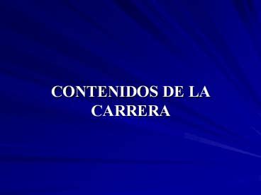 PPT CONTENIDOS DE LA CARRERA LA ADMINISTRACI N Y SUS PowerPoint